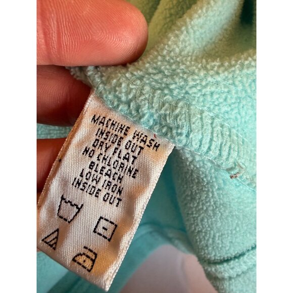 Lilly Pulitzer Womens Light mint Blue Full-Zip Fleece Jacket M With Palm Tree Lo - Picture 11 of 11